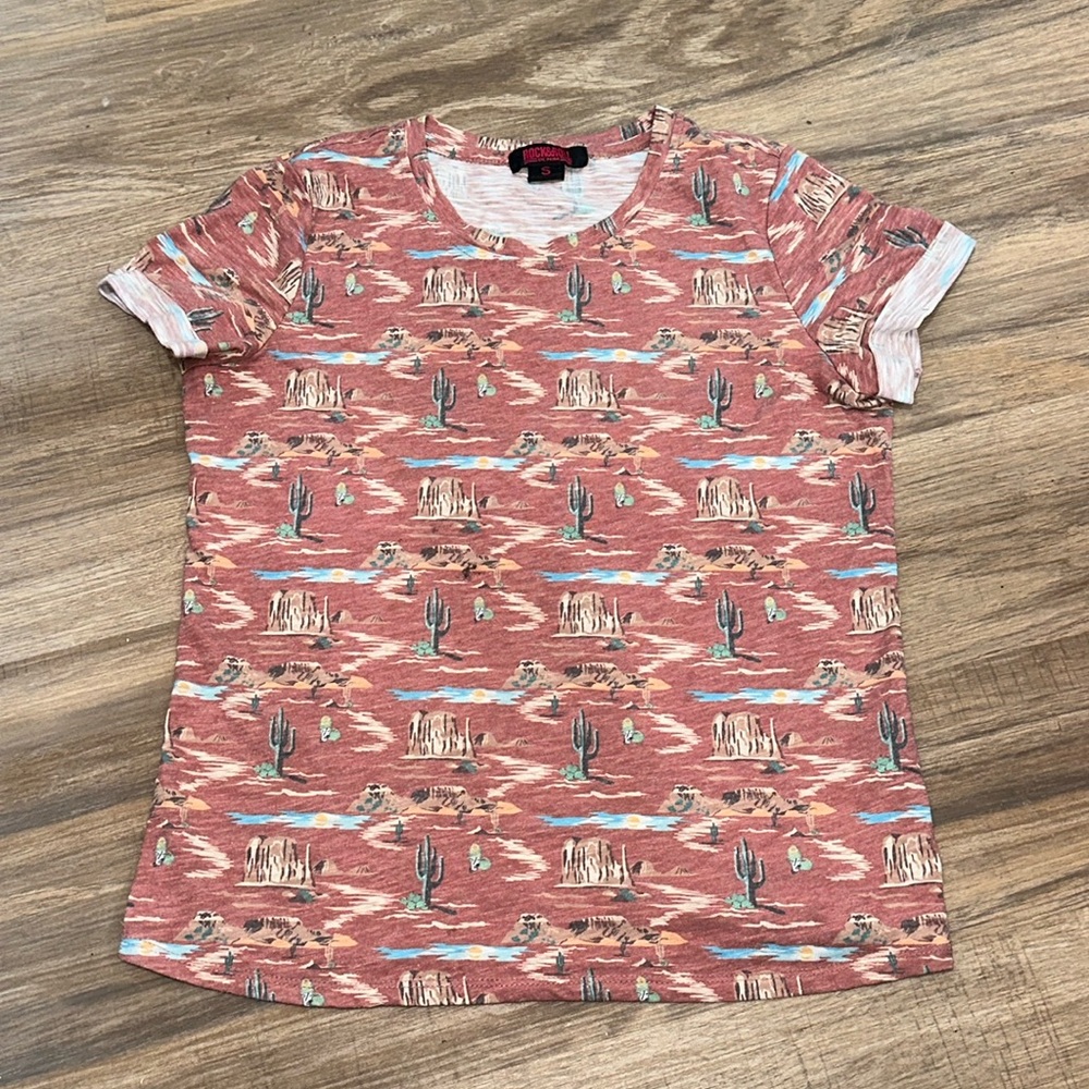 Rock & Roll Shirt Size Small Cactus Desert
